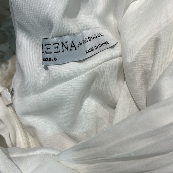 Ieena for Mac Duggal High Low Tiered Gown with Built in Body Suit Size 0 - Picture 7 of 8